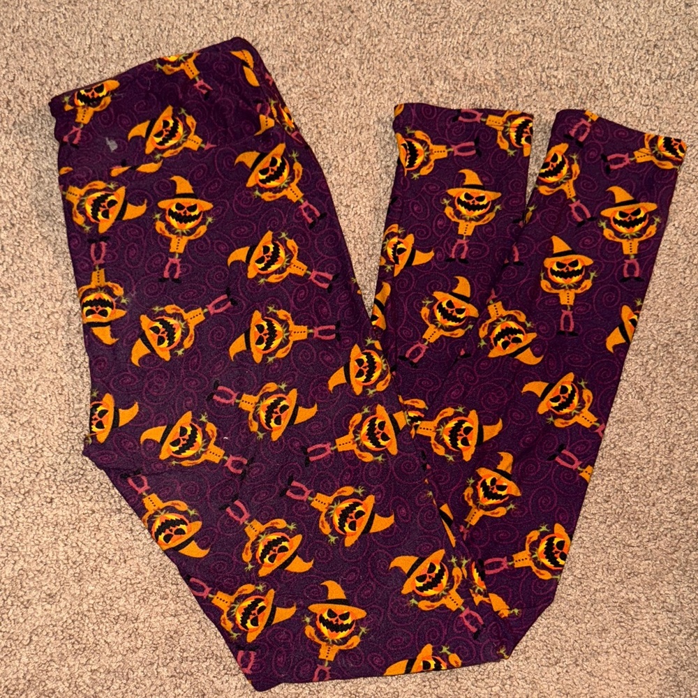 LuLaRoe Scarecrow Pumpkin Halloween Leggings